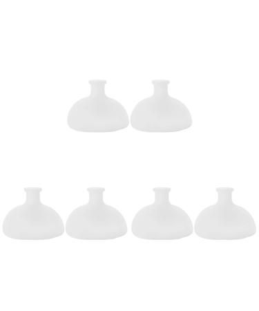 Healeved 6pcs Percussion Massage for Burping Pump Removing Back Bed- Bed Basic Milk Hiccup Pat Nursing Cups Massagers Expectoration Accessories Drum Pressure Remover Spitting 7.7x7.7x6cmx3pcs Whitex3pcs