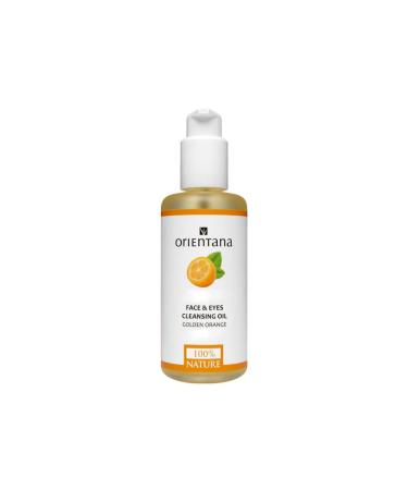 Orientana - Natural Face & Eyes Cleansing Oil Golden Orange | 99.5% Natural Vegan Makeup Removal | Gently Cleanses | Moisturizing & Regenerating Effect | Nourishes & Smoothes Skin - 150 ml