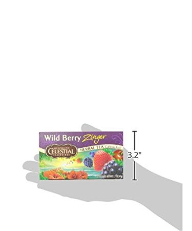 Celestial Seasonings Wild Berry Zinger Herbal Tea - Caffeine Free, 20 Bags - 1.7 oz - Buy Online on SooperMarket.com