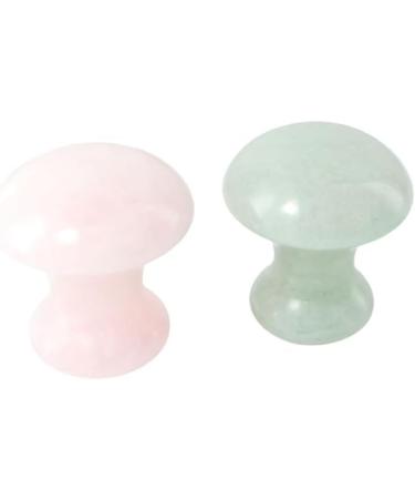 Vctitil Gua Sha Board & Mushroom Roller - Premium Skin Care Face Tools for Eyes & Neck | Pink & Green Options - Buy Online on SooperMarket.com