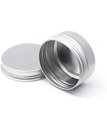 Buy 24-Piece 50ml Silver Aluminum Screw Cap Containers - Perfect for Cosmetics & Creams | Eco-Friendly Storage Solution - Buy Online on SooperMarket.com