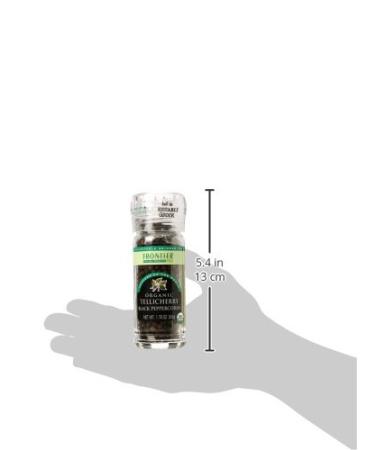 Organic Tellicherry Black Peppercorns - Frontier Natural Products 1.76 oz (50g) - Buy Online on SooperMarket.com