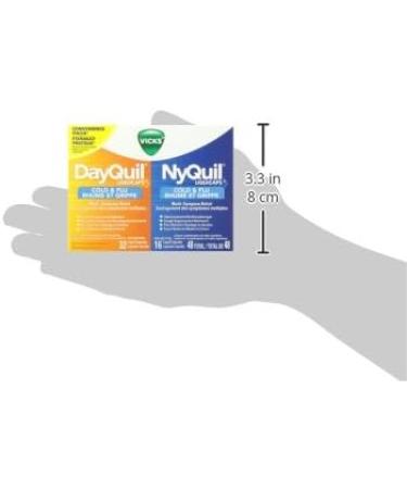 Vicks DayQuil Cold & Flu Multi-Symptom Relief Liquid Capsules + Vicks NyQuil Cold & Flu Multi-Symptom Relief Liquid Capsules Total 48 Count - Buy Online on SooperMarket.com