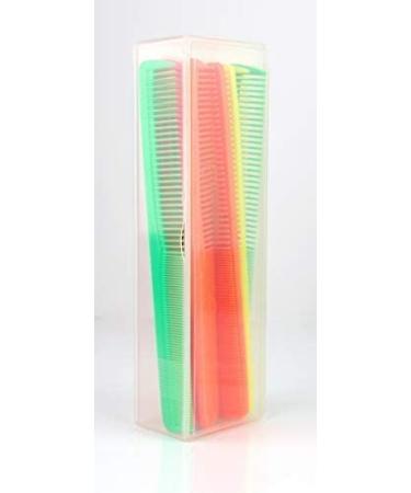 7 Inch Barber & Hairstylist All Purpose Hair Cutting Combs - Neon Mix (12 Units) - Buy Online on SooperMarket.com