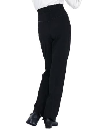 Libaobaoyo Boys Black Dance Pants - Elastic Waist Professional Latin Ballroom Jazz Costume for Kids (Size 24) - Buy Online on SooperMarket.com