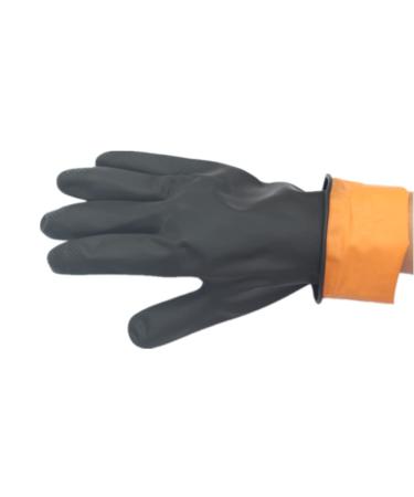 Long Rubber Household Gloves | Reusable Cleaning & Washing Gloves | Black L for Garden Car Wash & Work - Buy Online on SooperMarket.com
