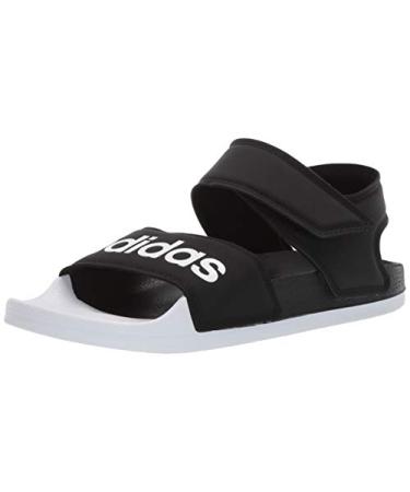 adidas Women's Adilette Sandal Slide 10 Core Black/White/Core Black