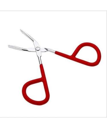 Stainless Steel Scissors Shaped Slant Tip Eyebrow Tweezer for Women - Random Color Beauty Tool - Buy Online on SooperMarket.com