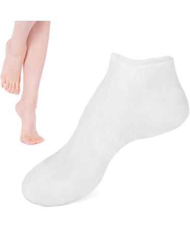 1Pair Moisturizing Socks Overnight Spa Cotton Socks Treatment Intensive Repair Dry Cracked Feet White XL - Buy Online on SooperMarket.com