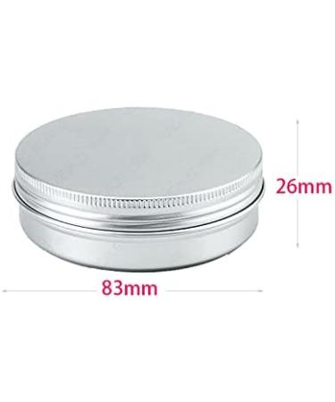 Buy 24-Piece 100ml Silver Aluminum Screw Cap Cans | Empty Cream & Candle Boxes | International Shipping - Buy Online on SooperMarket.com