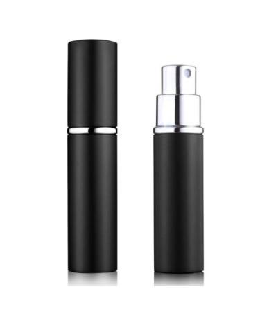 5starwarehouse Refillable Perfume Atomiser Atomizer Aftershave Travel Spray Miniature Bottle 6ml (Black)