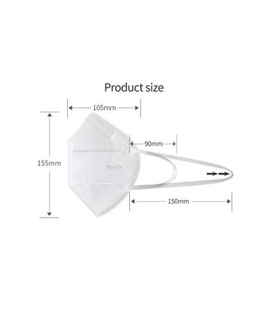 Bio-th KN95 Face Mask - Reusable & Disposable Masks - Dust & Pollen Protection - 20 Pack - Buy Online on SooperMarket.com