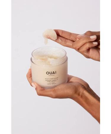 OUAI Scalp & Body Scrub - Deep-Cleansing Exfoliant for Hair & Skin with Sugar & Coconut Oil | Paraben, Sulfate & Phthalate-Free (8.8oz) - Buy Online on SooperMarket.com