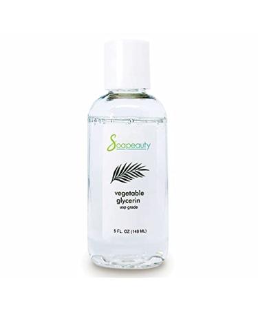 Soapeauty VEGETABLE GLYCERIN USP Grade Non-GMO Natural | Cosmetic Products  Skin  Hair Care  Soap Making  Household Uses 5 oz