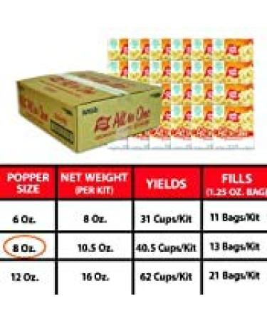 JOLLY TIME All-in-One Popcorn Kit with Kernels, Oil, and Salt for Movie Theater or Air Popper Machines (24 Pack, 8oz Kettle) - 10.5 oz (Pack of 24) - Buy Online on SooperMarket.com