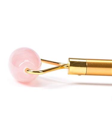 Jade Rose Quartz Roller Kit | 3 Changeable Heads Facial Roller for Glowing Skin - Shop Internationally - Buy Online on SooperMarket.com