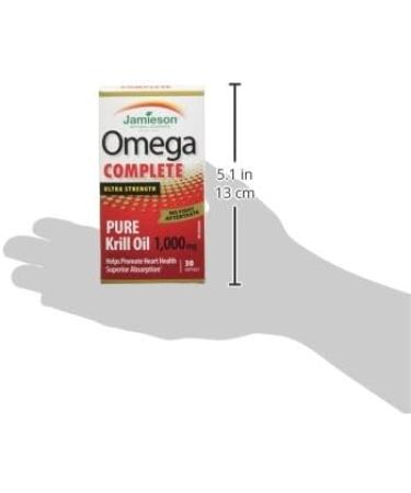 Jamieson Ultra Strength Krill 1000mg 30 Softgels - Buy Online on SooperMarket.com