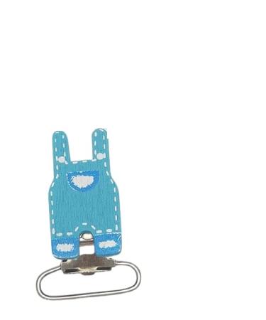 knbo 1 x Clip Baby Dungarees Blue 3.5 cm for pacifier chains suspenders pendants and much more NEW & OVP