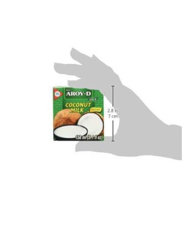Aroy-D 100% Coconut Milk Mini 5.1oz - Pack of 6 | Gluten-Free, Vegan | 30.6 Fluid Ounces Total - Buy Online on SooperMarket.com