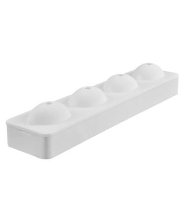HOMSFOU Brownie Pan with Dividers Silicone Sphere Biscuit Molds Baking Round Dessert Molds Baking Silicone Molds Chocolate Dessert Silicone Cake Molds Bakery White Silica Gel Mousse Pie 3D