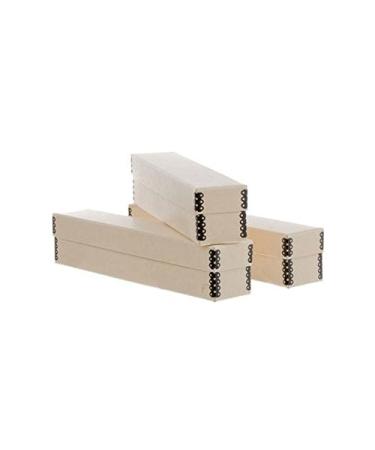 Archival Methods Slide File Box 11-3/8x2 x 2-3/8", 3 Pack, Tan