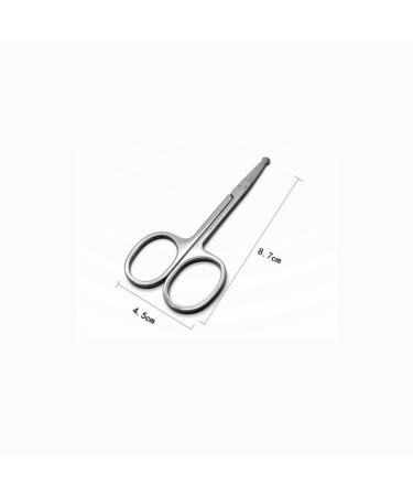Professional Facial Hair Scissors | Stainless Steel Brow & Beauty Scissors for Eyebrows Eyelashes Nose & Ear Hair Trimming - Buy Online on SooperMarket.com