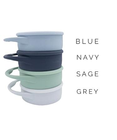BapronBaby Silicone Collapsible Snack Cup (Navy) - 100% Food Grade Silicone - BPA  Phthalate  and Latex Free - Dishwasher Safe - 6 Months+ - Buy Online on SooperMarket.com