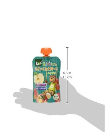 Biocentral Biokids Fruit Muse Bag - 100% Fruit Apple Puree | 12x90g | No Added Sugar | Perfect for Porridge & Kids Snacks - Buy Online on SooperMarket.com