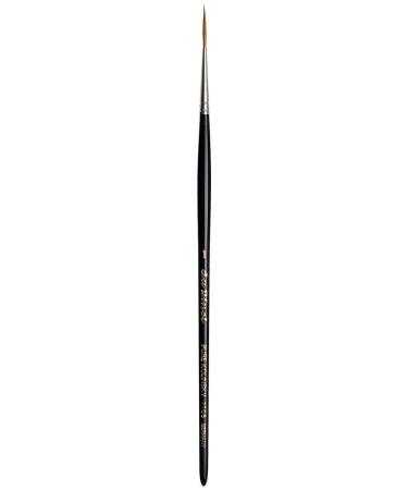 da Vinci Graphic Design Series 1105 Lettering Brush  Round Sharp Tip Kolinsky Red Sable with Black Handle  Size 1 (1105-1) Round Sharp Tip Size 1