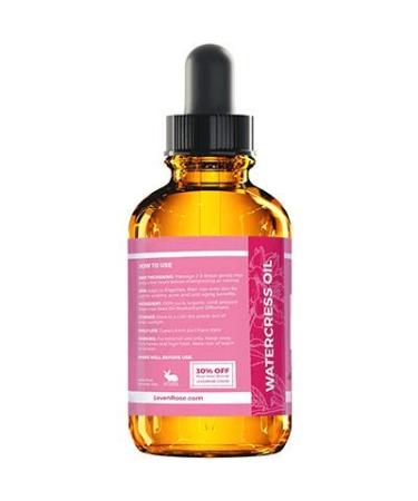 Leven Rose Watercress Organic Seed Oil - 100% Pure Arugula Oil for Hair Growth & Skin Detox - 1 oz - Buy Online on SooperMarket.com