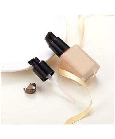 10Pcs 410/20mm Black Foundation Pump Top Plastic Replacement Cosmetic Makeup Tool with Rotate Lock and Cover for Fix Fluid Foundation Lotion Essence - Buy Online on SooperMarket.com