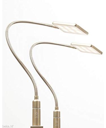 kalb Material for furniture 4W LED bedside lamp reading lamp flex lamp bedside lamp reading lamp selection: set of 2 matt brass