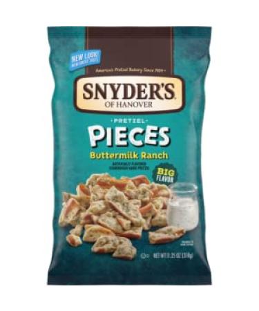10oz Snyder's of Hanover Buttermilk Ranch Pretzel Pieces, Pack of 2