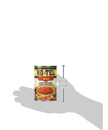 Ro-Tel HOT Diced Tomatoes with Habaneros 10 oz (3 Pack) - Spicy Tomato Blend for Bold Flavors - Buy Online on SooperMarket.com