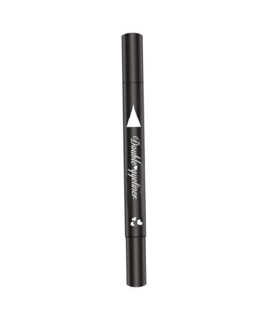 Eyeliner Stamp Double-Head Stamp Eyeliner 2 in 1 Double-Head Waterproof Liquid Eyeliner Pen Make-Up Tool Black Heart