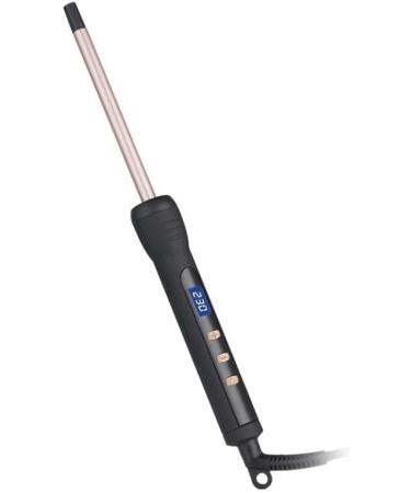 Curling Wand 9MM Thin Curling Iron Tight Curls LCD Display 100-230 C for All Hair Types Tourmaline Ceramic Barrel 30-Second Heat-Up Long&Short Hair Culer Pro Curling Tongs (Gold) - Buy Online on SooperMarket.com