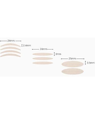 3 Box Double Eyelid Paste Invisible Self-Adhesive Double Eyelid Tape Paste Waterproof Lace Reticulate Double Eyelid Stickers Tape for Mono-Eyelids - Buy Online on SooperMarket.com