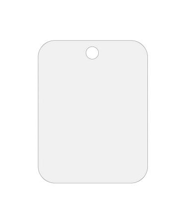 Zywuoy anti-fitting shower mirror 2 pieces fitting-free shave acrylic mirror shower mirror for bathrooms make-up razor beard 20 x 30 cm