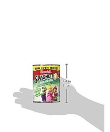 SpaghettiOs Super Mario Bros Canned Pasta with Meatballs 15.6 OZ (Pack of 12) - Fun Snack for Kids and Adults - Buy Online on SooperMarket.com