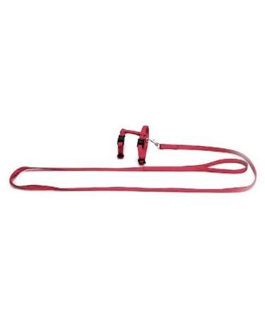 Karlie Art Sportiv Plus rabbit harness and leash L: 140 cm W: 10 mm red red L: 140 cm W: 10 mm