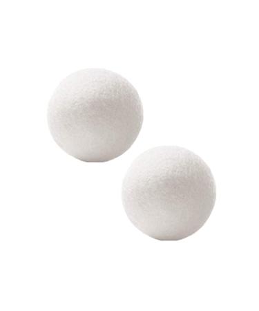 Organic Wool Dryer Balls, Natural Laundry Balls Zero Chemicals Fabric Softener Reusable Wool Dryer Balls Reduce Wrinkles and Speed Up Drying Time (2)