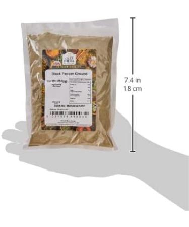 Old India Black Pepper Ground 250g - Premium Quality Spice (Pack of 1) - Buy Online on SooperMarket.com