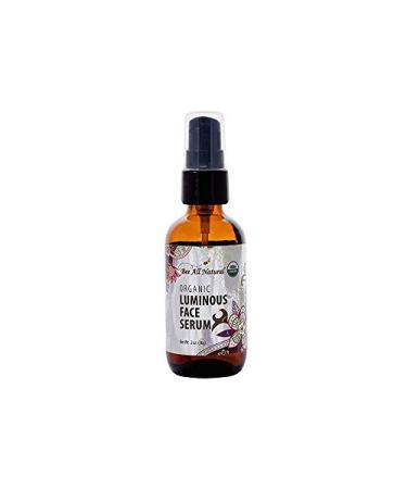 Organic Luminous Face Serum - USDA Certified Youthful & Nourished Skin - 2 oz Glass Bottle - International Shipping Available - Buy Online on SooperMarket.com