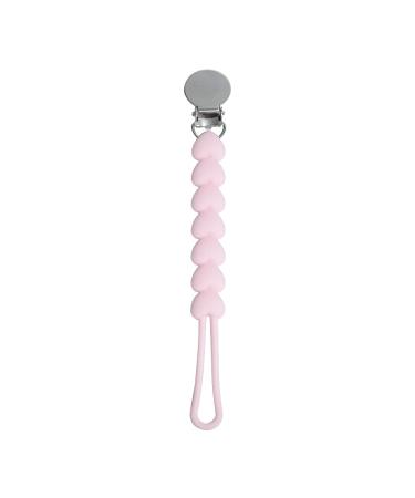 JIANIAO Silicone Pacifier Clip  100% Silicone Pacifier Strap with Clip Keeps Pacifiers  Teethers & Small Toys in Place  Features One-Piece Beaded Design & Silicone Cord