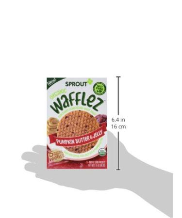 Sprout Organic Baby Food Stage 4 Toddler Snacks - Blueberry Apple and Pumpkin Butter Wafflez Variety Pack - 20 Single Serve Waffles - Buy Online on SooperMarket.com