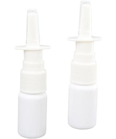 Tiuimk 20ml (2pcs) White Spray Bottles - Perfect for Travel Use Nasal Spray and More - Buy Online on SooperMarket.com