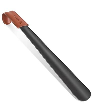 ZOMAKE Shoe Horn Long Handle for Seniors,Metal Long Shoehorn for Boots,16.5" Exta Long Shoe Horn for Men Women Kids