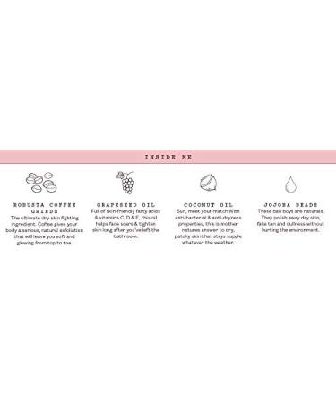 Frank Body Coconut Coffee Scrub - Vegan Exfoliating Body Scrub for Firming, Toning & Brightening | 7.05 oz - Buy Online on SooperMarket.com