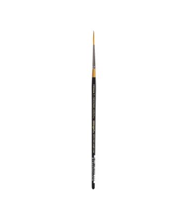 KINGART Original Gold 9375-1 Mid Length Liner Series  Premium Golden Taklon Multimedia Artist Paint Brushes  Great with Outlining  Calligraphy & Lettering