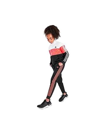 adidas Zip Front Tricot Girls Jackets X-Large White/Crimson
